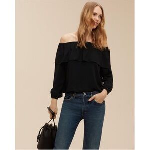 Wilfred Black Off-Shoulder Blouse